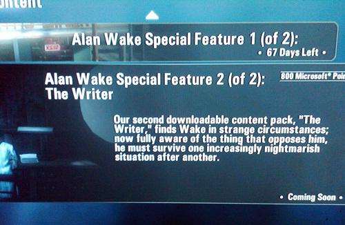 Второе DLC к Alan Wake будет называться “The Writer”