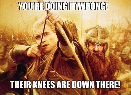 Elder Scrolls V: Skyrim, The - Стрела в колено - мем #1 