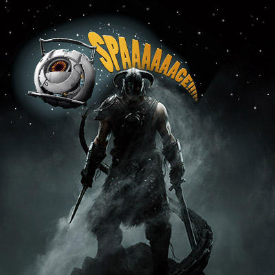 Elder Scrolls V: Skyrim, The - Официальный кроссовер TESV: Skyrim и Portal 2!
