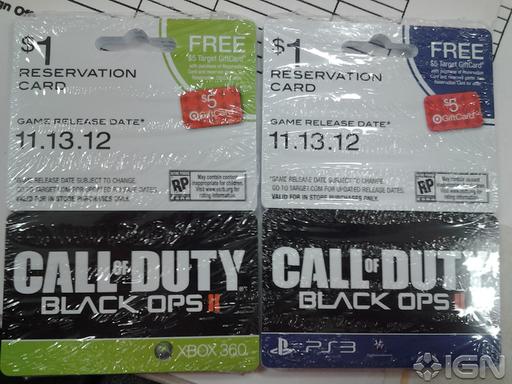 Ритейл-утечка — Call of Duty: Black Ops II выйдет 13 ноября